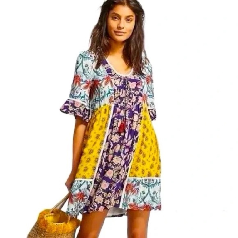 Lilka Anthropology Patchwork dress
